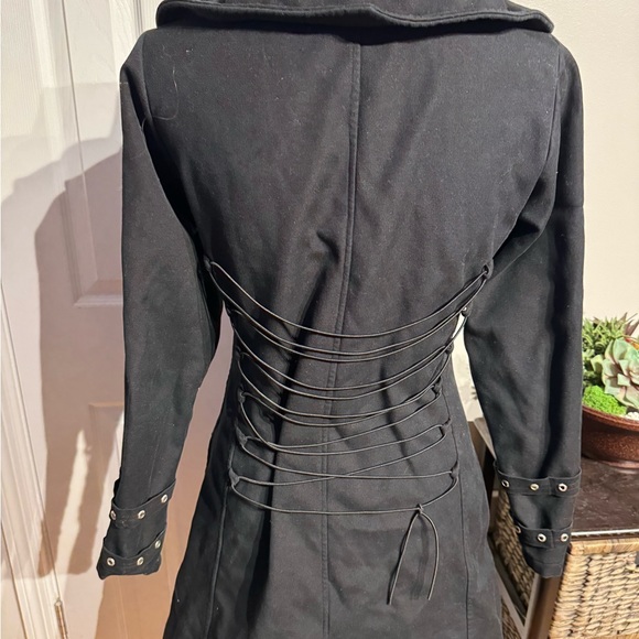 Ropa Gotico Industrial Dhampir Vintage y2k corset Rave Flocking punk alternative - Picture 4 of 6